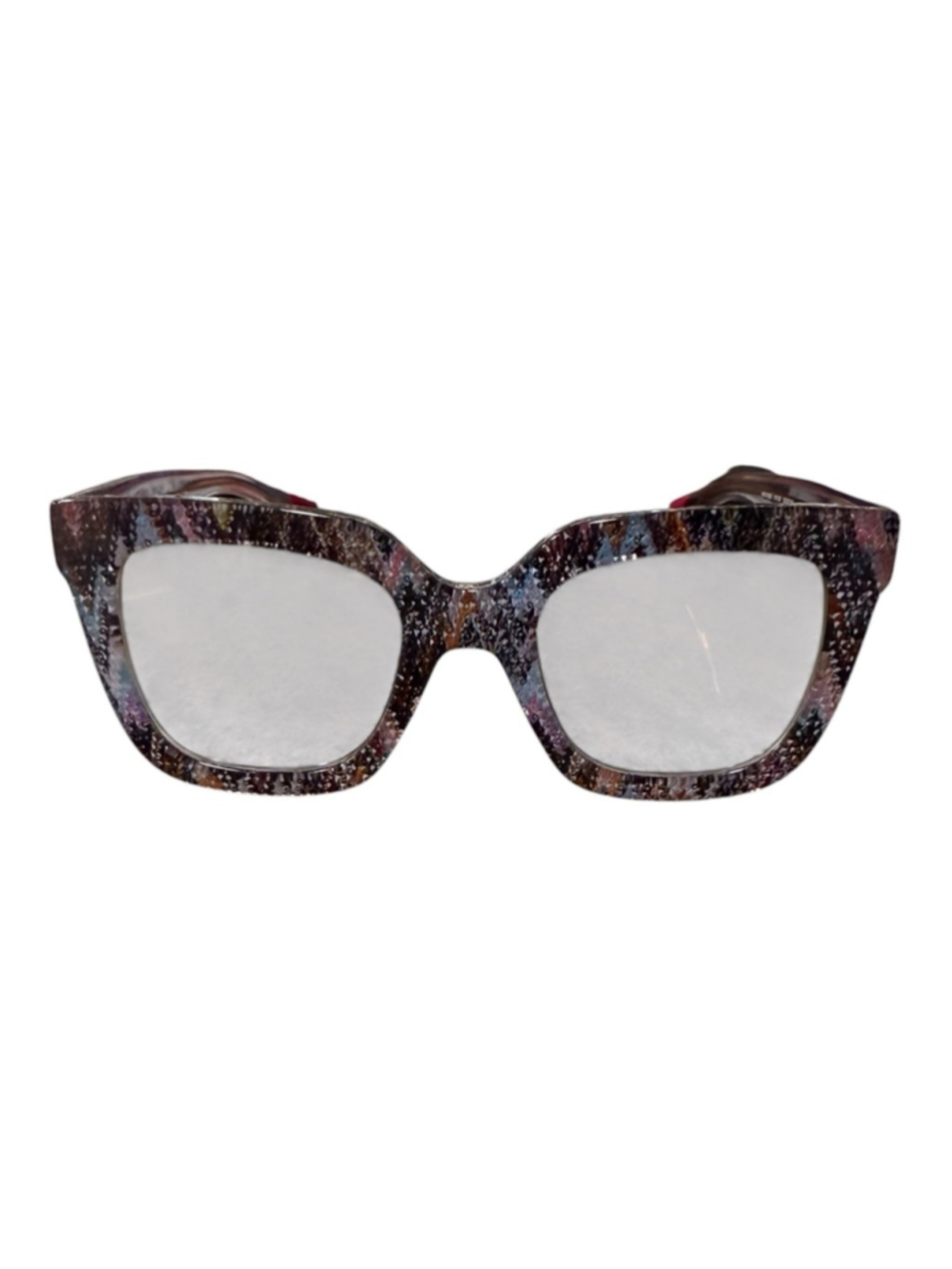 Missoni Purple Leopard Pattern Sunglasses MIS0126/S Square Acetate